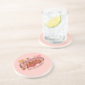 Groovy Love Personalized Valentine’s Gift Retro Getränkeuntersetzer (Seite)