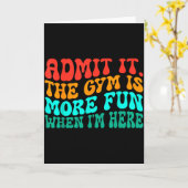 Groovy Lustiger Fitnessstudio Gib zu Das Fitnessst Karte (Gelbe Blume)