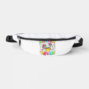 Groovy Lustiger Hase Ei Küken Ostern Squad Tag Män Bauchtasche