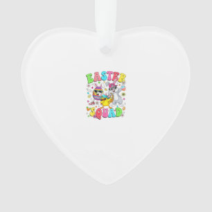 Groovy Lustiger Hase Ei Küken Ostern Squad Tag Män Ornament