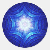 Groovy Magen Runder Aufkleber (Vorderseite)