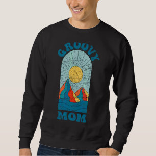 Groovy Mama 70er Ästhetische Nostalgie 1970er Retr Sweatshirt