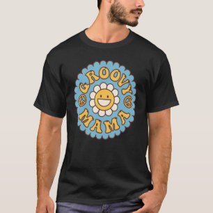 Groovy Mama 70er Ästhetische Nostalgie 1970er Retr T-Shirt