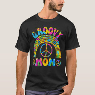 Groovy Mama 70er Ästhetische Nostalgie 1970er Retr T-Shirt
