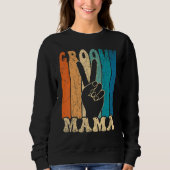 Groovy Mama 70s Aesthetic Nostalgia 1970's Retro M Sweatshirt (Vorderseite)