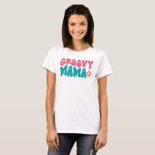 Groovy Mama Blume T-Shirt (Vorne ganz)