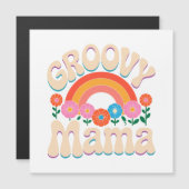 Groovy Mama Boho Vibes Magnetkarte (Vorne/Hinten)