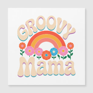 Groovy Mama Boho Vibes Magnetkarte