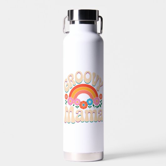 Groovy Mama Boho Vibes Trinkflasche (Vorne)