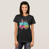 Groovy Mama Bunny Happy Easter Mother's Day 2023 T-Shirt (Vorne ganz)