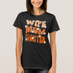 Groovy Mama Ehefrau Kämpfer Nierenkrebs Bewusstsei T-Shirt