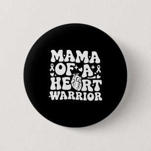 Groovy Mama eines Herzens Krieger CHD-Bewusstsein  Button