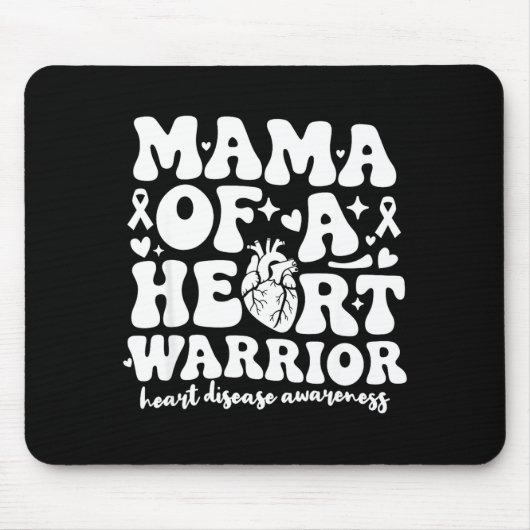 Groovy Mama eines Herzens Krieger CHD-Bewusstsein Mousepad (Vorne)