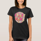 Groovy Mama Hippie Retro Daisy Flower Smile Face H T-Shirt (Vorderseite)