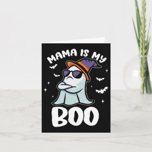 Groovy Mama ist meine Boo Halloween-Kindermädchen Karte