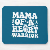 Groovy Mama Of A Heart Warrior Chd Awareness Heart Mousepad (Vorne)