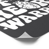 Groovy Mama Of A Heart Warrior Chd Awareness Heart Poster (Ecke)