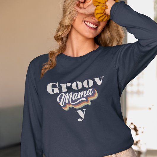 Groovy mama Retro Mutter Tag T-Shirt