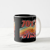 Groovy Mama Retro Vintag Funky Zweifarbige Tasse (VorderseiteRechts)