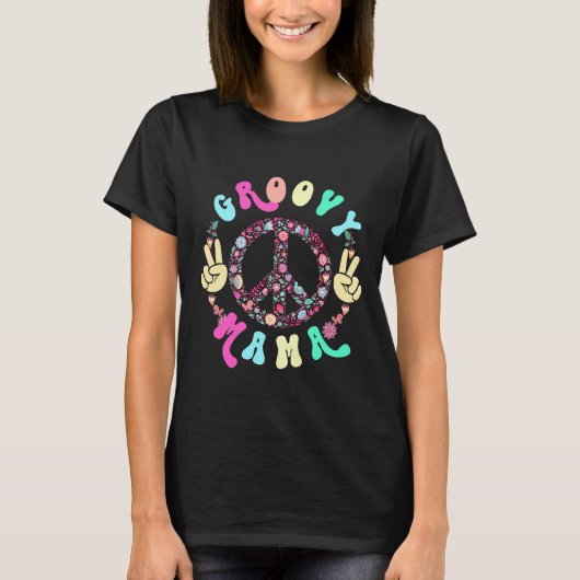 Groovy Mama, Retro, Vintage T-Shirt (Vorderseite)