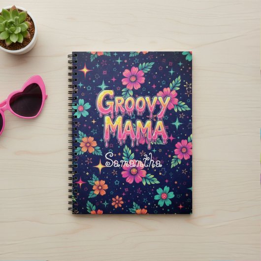 Groovy Mama Spiral Notebook Notizblock