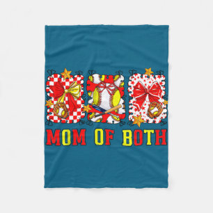 Groovy-Mama von Baseball und Softball-Mama Mama Fleecedecke