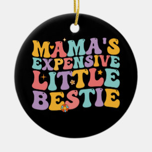 Groovy Mamas teure kleine beste Freundin Retro Keramik Ornament