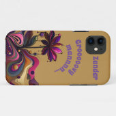 "Groovy Man..." Blume individuell anpassbar Case-Mate iPhone Hülle (Rückseite (Horizontal))