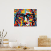 Groovy Mann Vibrant Poster (Küche)