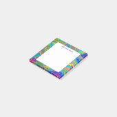Groovy Marble gegossene Farbe Post-it Klebezettel (angewinkelt)