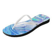 Groovy Marble Swirl Flip Flops Badesandalen (Schrägansicht)