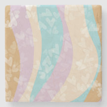 Groovy Marble Wirbel Pastel Heart Briefmarke