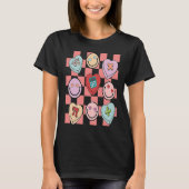 Groovy Math Teacher Valentine's Day Cute Heart Hap T-Shirt (Vorderseite)