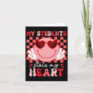 Groovy meine Schüler gestohlen mein Herz Valentine Karte