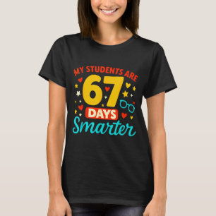 Groovy meine Schüler sind 67 Tage schlauer 67 Meme T-Shirt