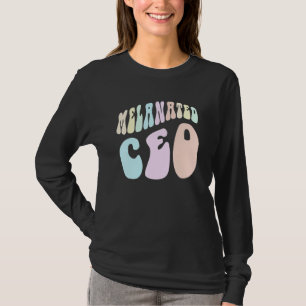 Groovy MELANATED CEO Schwarzer Geschäftsinhaber Mi T-Shirt