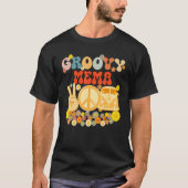 Groovy Mema Retro Matching Family Baby Shower Moth T-Shirt (Vorderseite)
