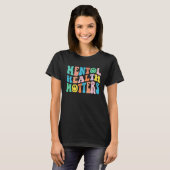 Groovy Mental Health Matters Human Brain Illness A T-Shirt (Vorne ganz)