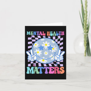 Groovy Mental Health S Blume Autism Smile Face Karte