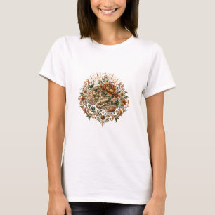 Groovy Mental Wellness Gehirn Abzeichen T-Shirt