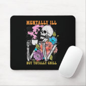 Groovy Mentally Ill, aber Totally Chill Halloween  Mousepad (Mit Mouse)