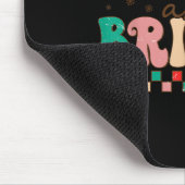 Groovy Merry And Bright Christmas Matching Family Mousepad (Ecke)