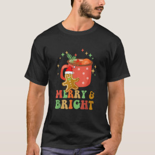Groovy Merry Bright Gingerbrett Weihnachten Niedli T-Shirt