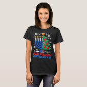 Groovy Merry Chrismukkah Happy Christmas Hanukkah T-Shirt (Vorne ganz)