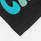 Groovy Merry Christmas Smile Face Santa Hat Xmas T Fleecedecke (Ecke)