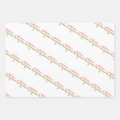 Groovy Merry Christmas Tree Bubble Letters Geschenkpapier Set (Vorderseite 3)
