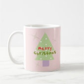 Groovy Merry Christmas Tree Kaffeetasse (Links)