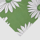 Groovy Mid Century Modern Daisy Floraal Seidenpapier (Detail)