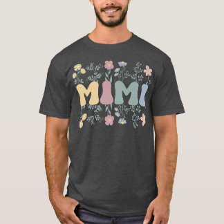 Groovy Mimi Großmutter Blume Mimi Oma  T-Shirt