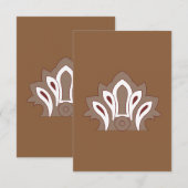 Groovy & Minimalist Thank You Cards | Square Dankeskarte (Vorne/Hinten)